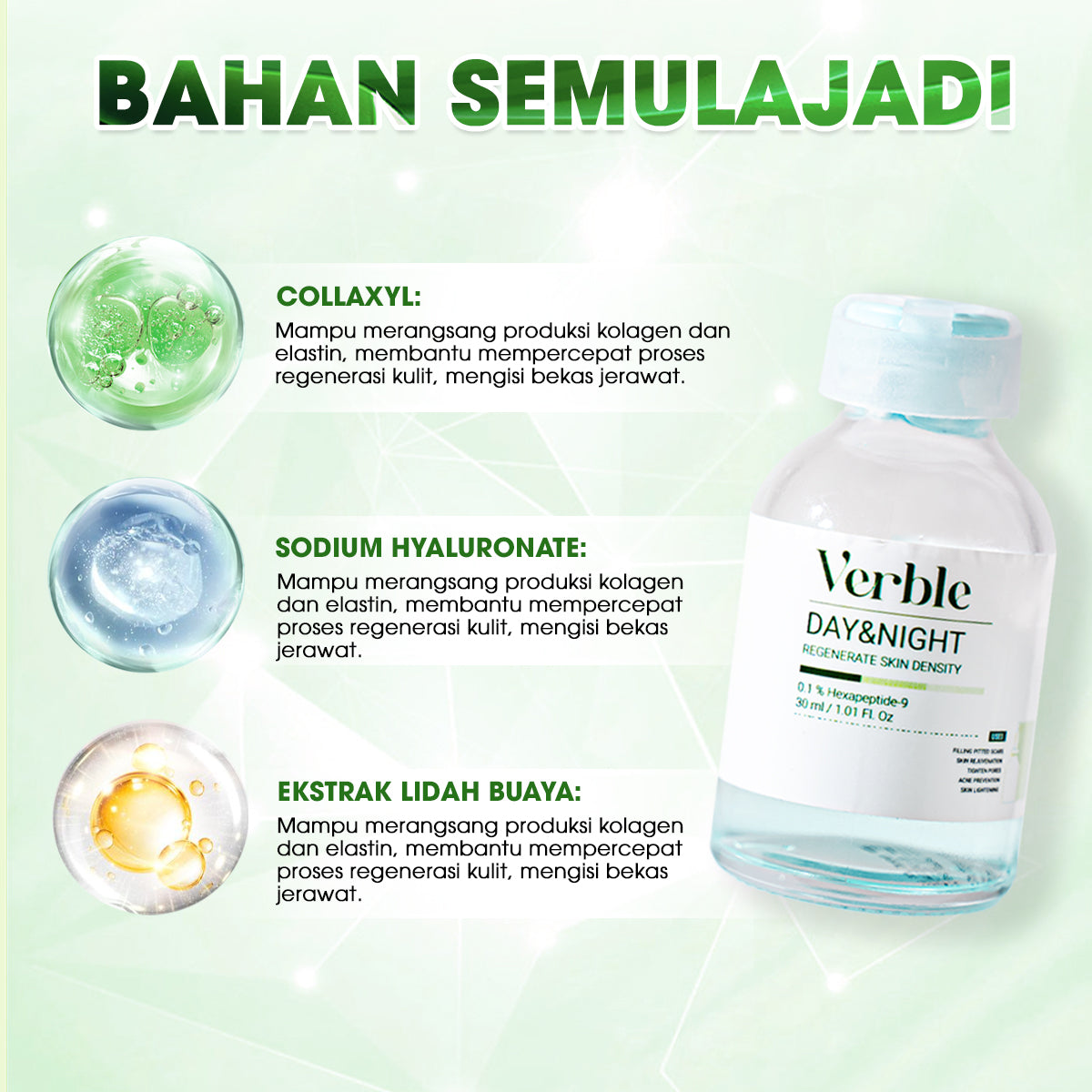 Serum Penghilang Bopeng VERBLE - Serum Day and Night