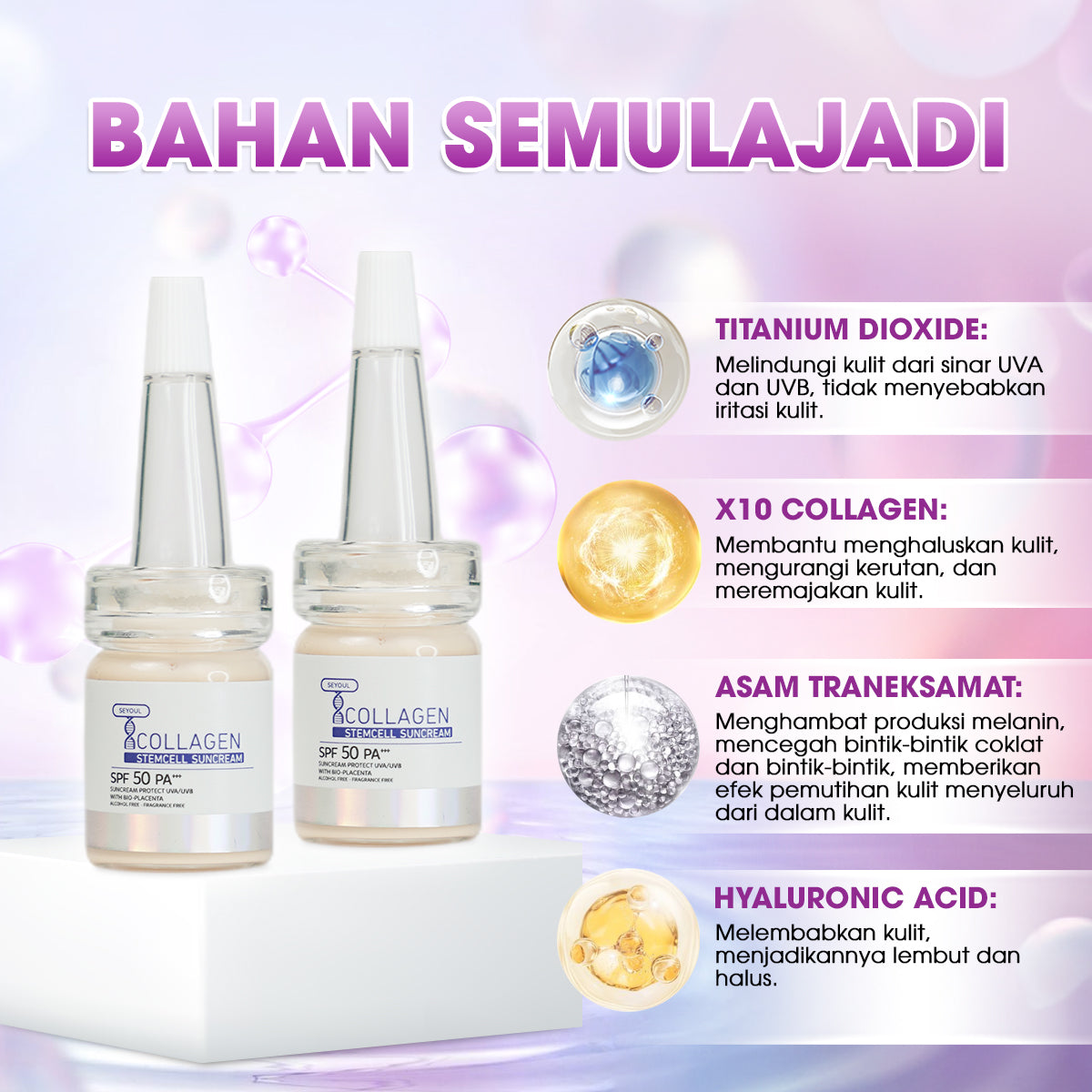 SEYOUL Serum Sun Screen SPF 50 PA+++ X10 Collagen