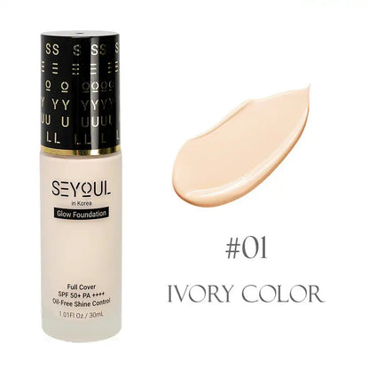 SEYOUL Foundation Pelembap Full Coverage oil-free waterproof