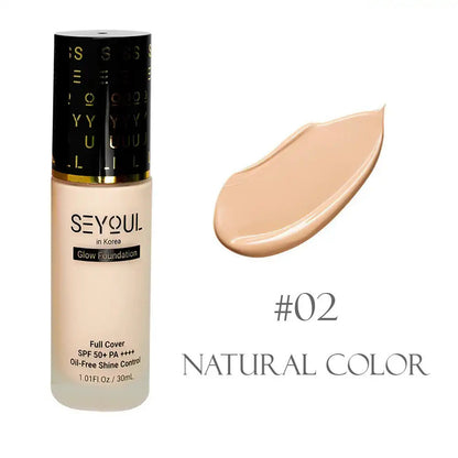 SEYOUL Foundation Pelembap Full Coverage oil-free waterproof