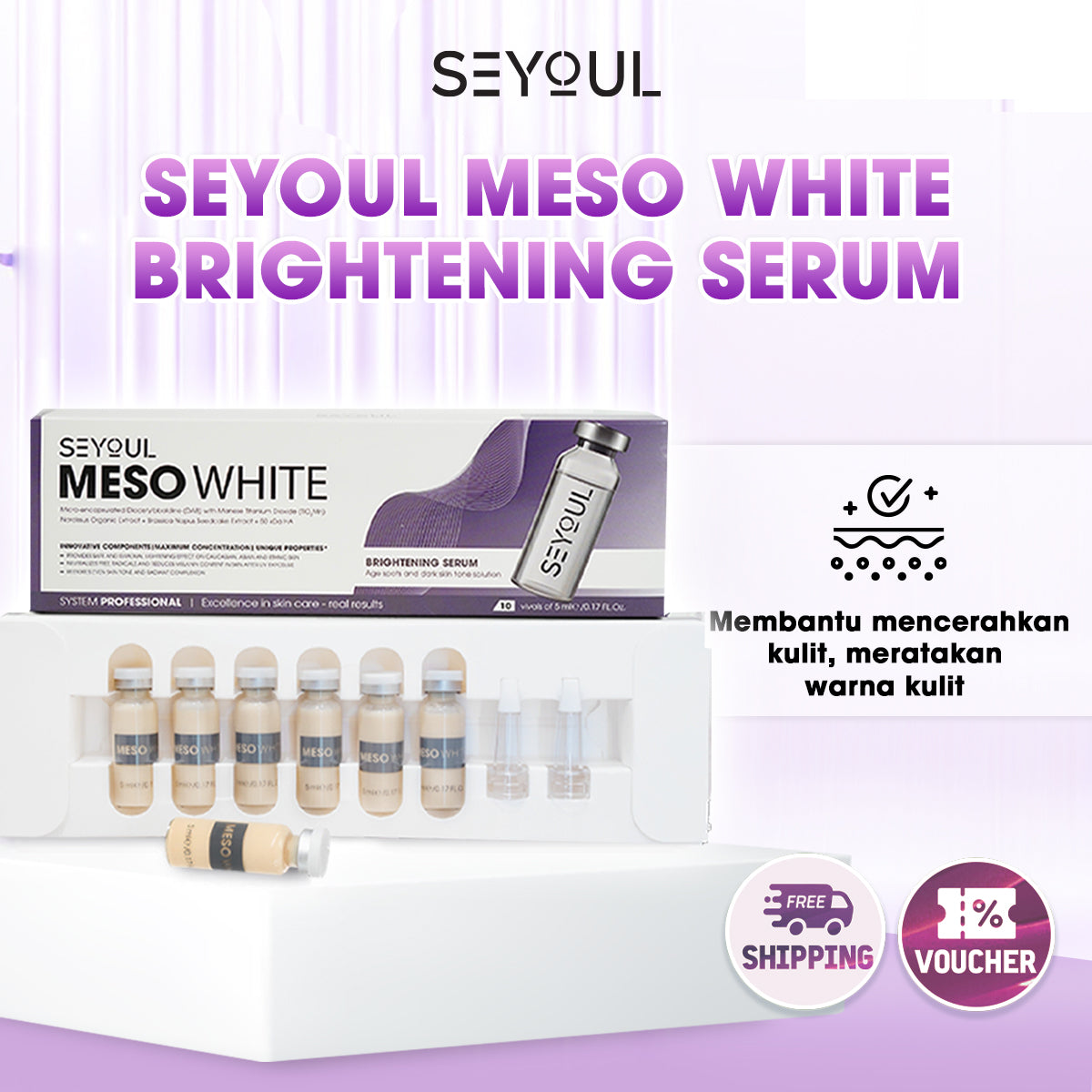 SEYOUL Mesowhite brightening serum set 6 botol