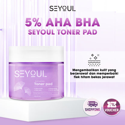 SEYOUL Toner Pad Anti-Acne Eksfoliasi 250g 60 pads