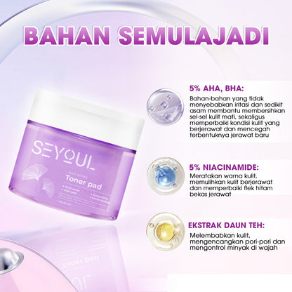 SEYOUL Toner Pad Anti-Acne Eksfoliasi 250g 60 pads